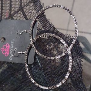 Bling hoop earrings
